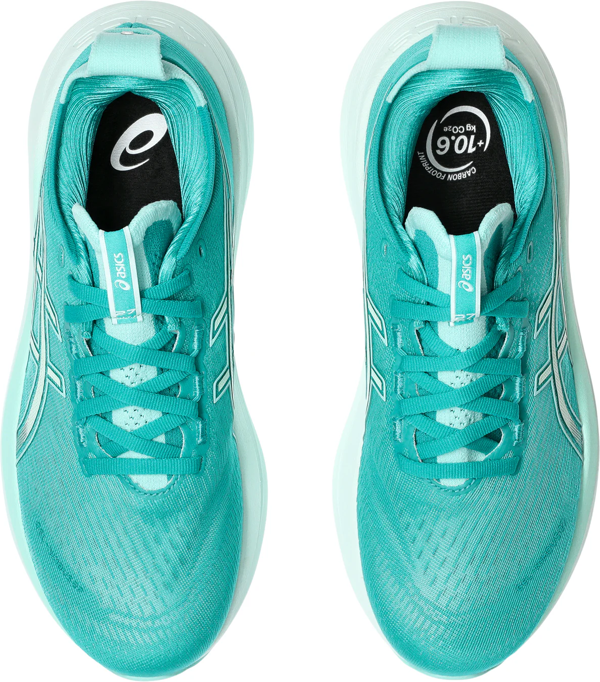 Asics Gel Nimbus 27 Womens Running Shoes - Green - Image 4