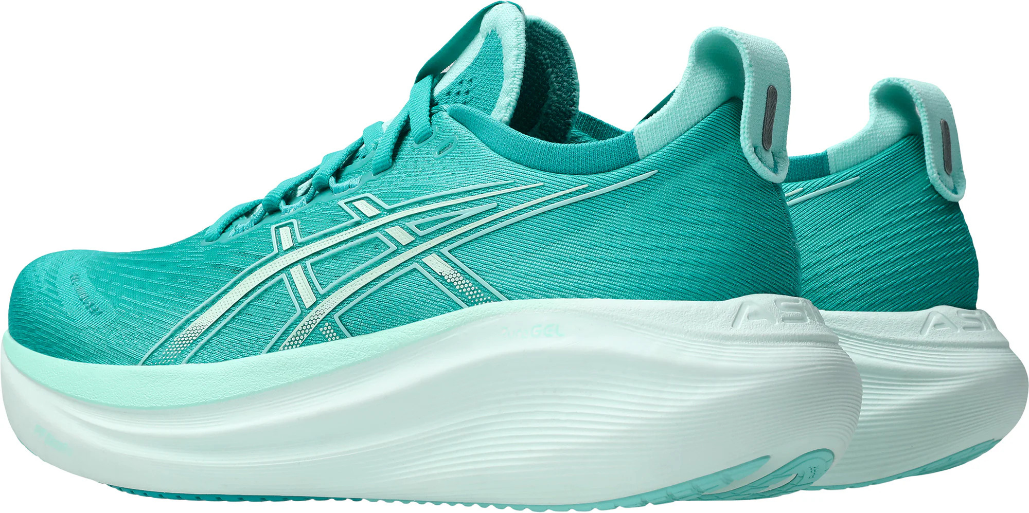 Asics Gel Nimbus 27 Womens Running Shoes - Green - Image 5