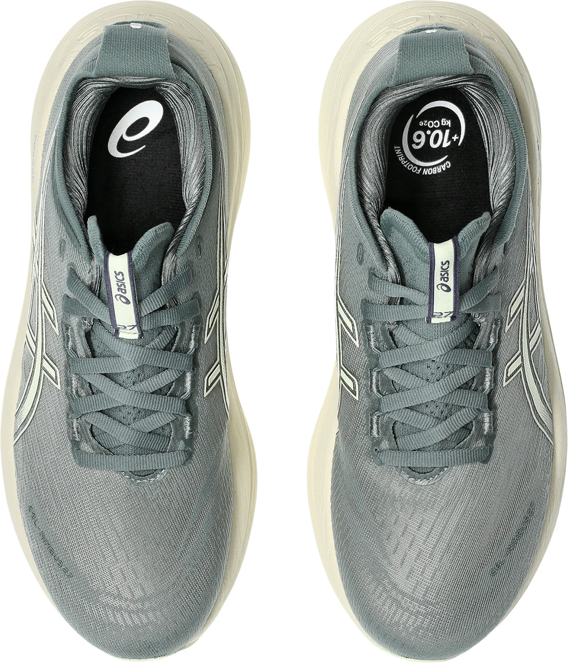 Asics Gel Nimbus 27 Womens Running Shoes - Grey - Image 4