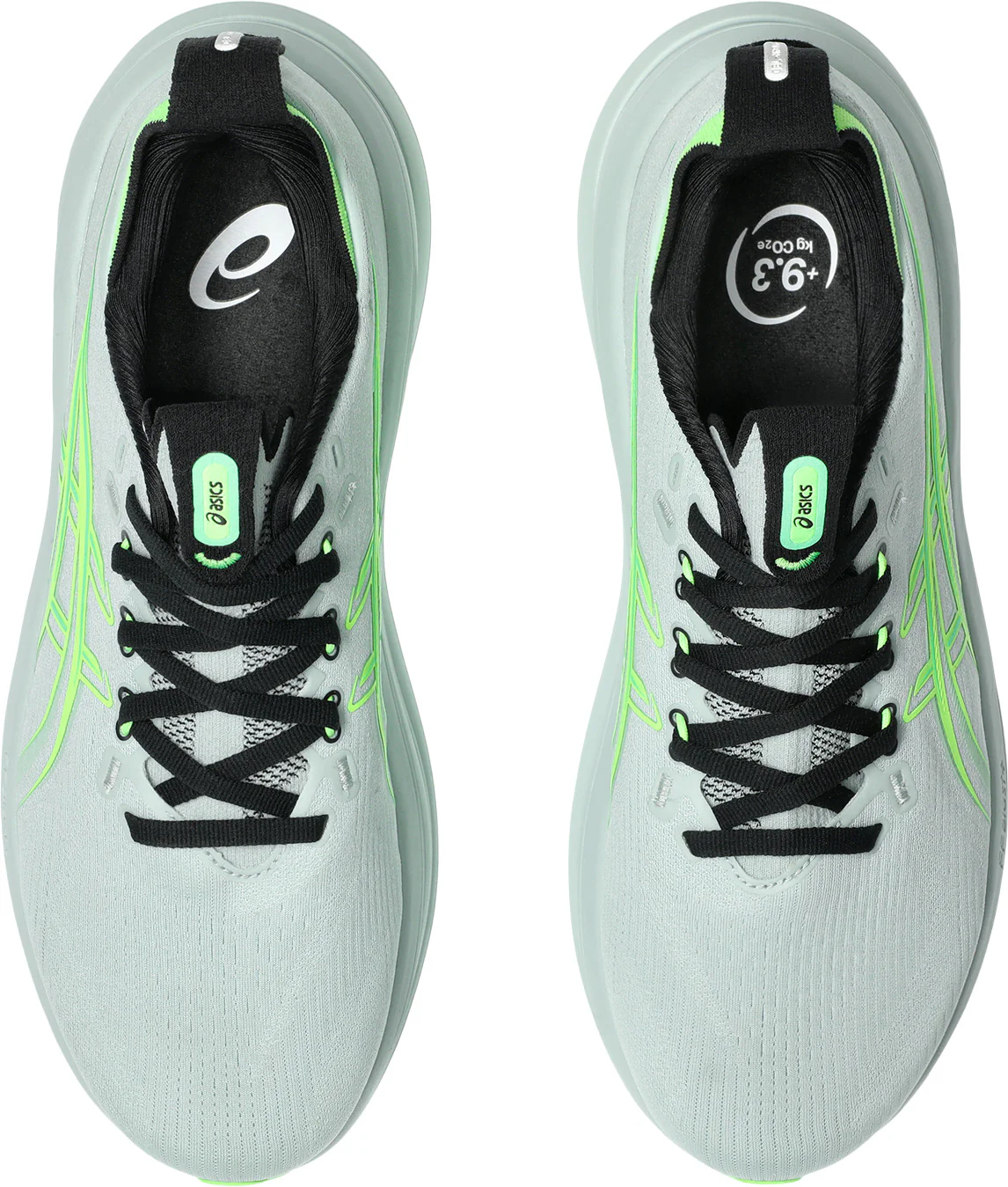 Asics Gel Nimbus 28 Mens Running Shoes - Green - Image 4