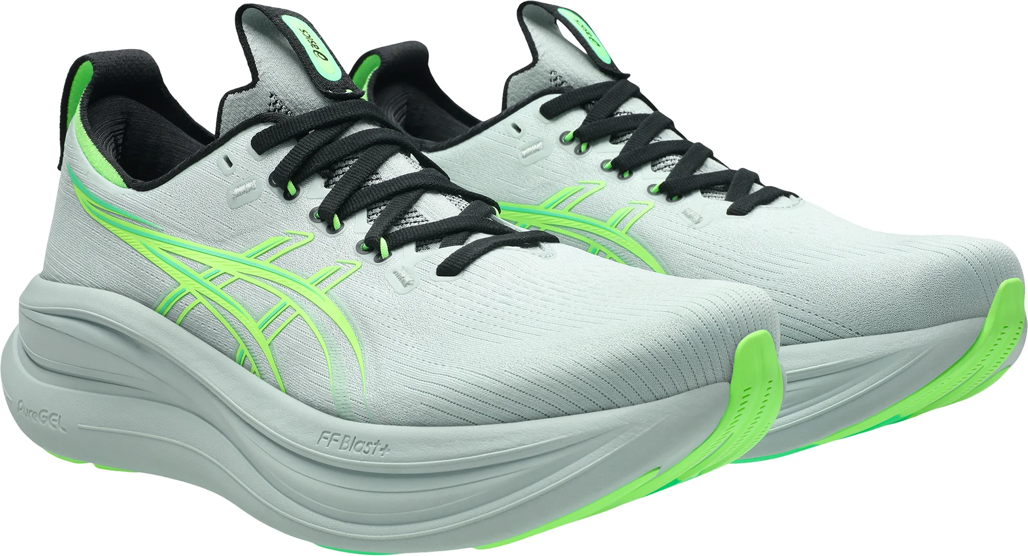 Asics Gel Nimbus 28 Mens Running Shoes - Green - Image 6