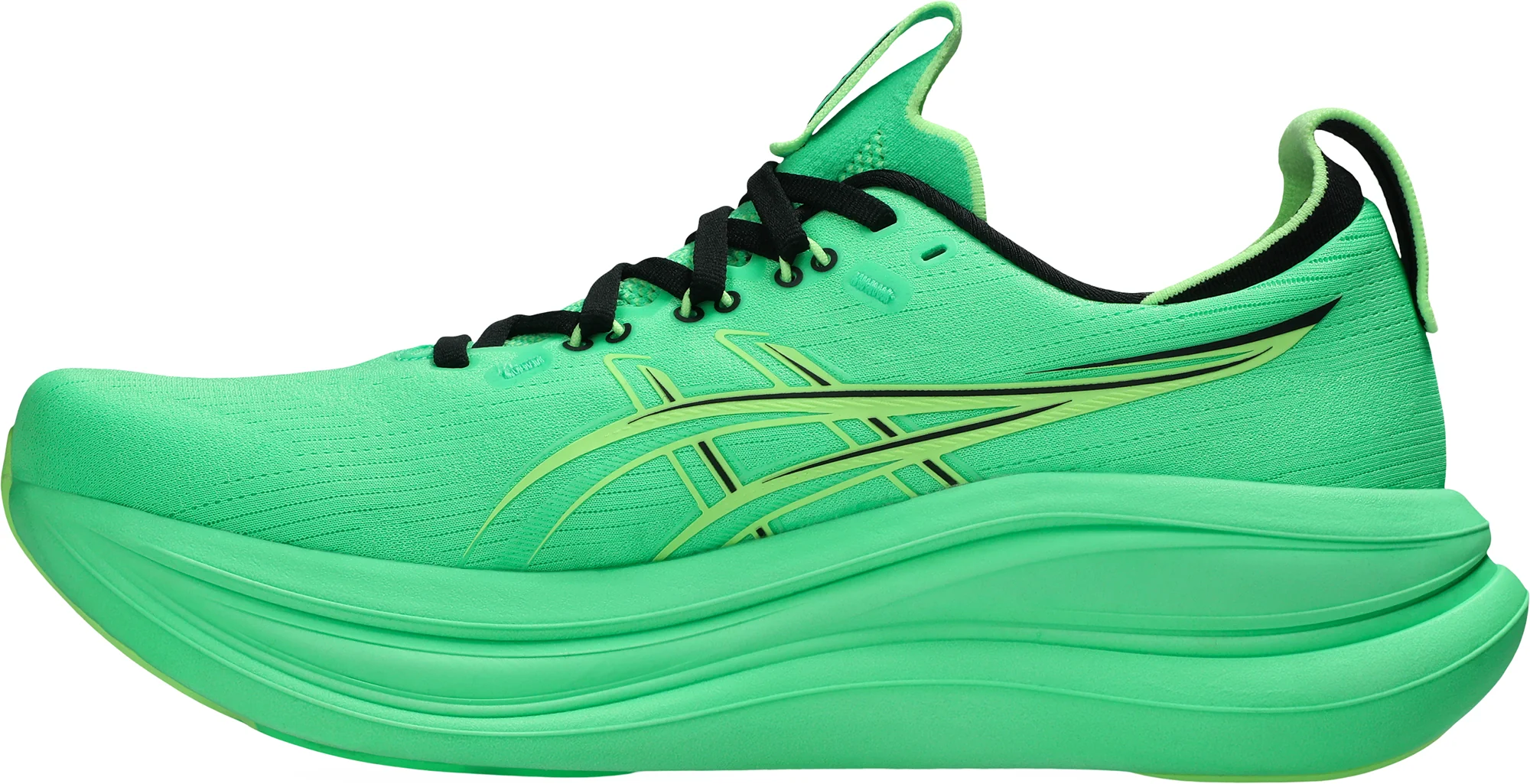 Asics Gel Nimbus 28 Mens Running Shoes - Green - Image 3
