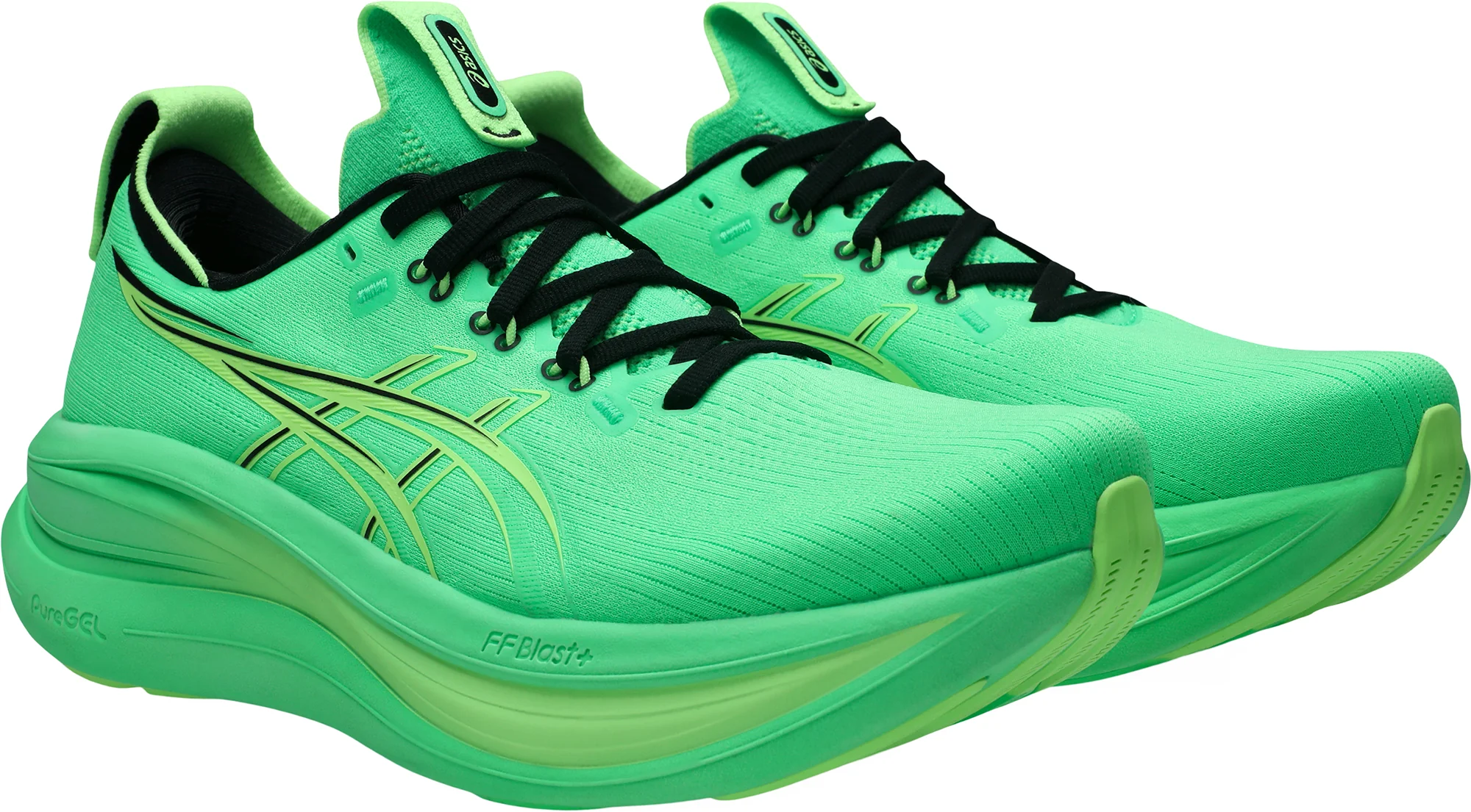 Asics Gel Nimbus 28 Mens Running Shoes - Green - Image 6