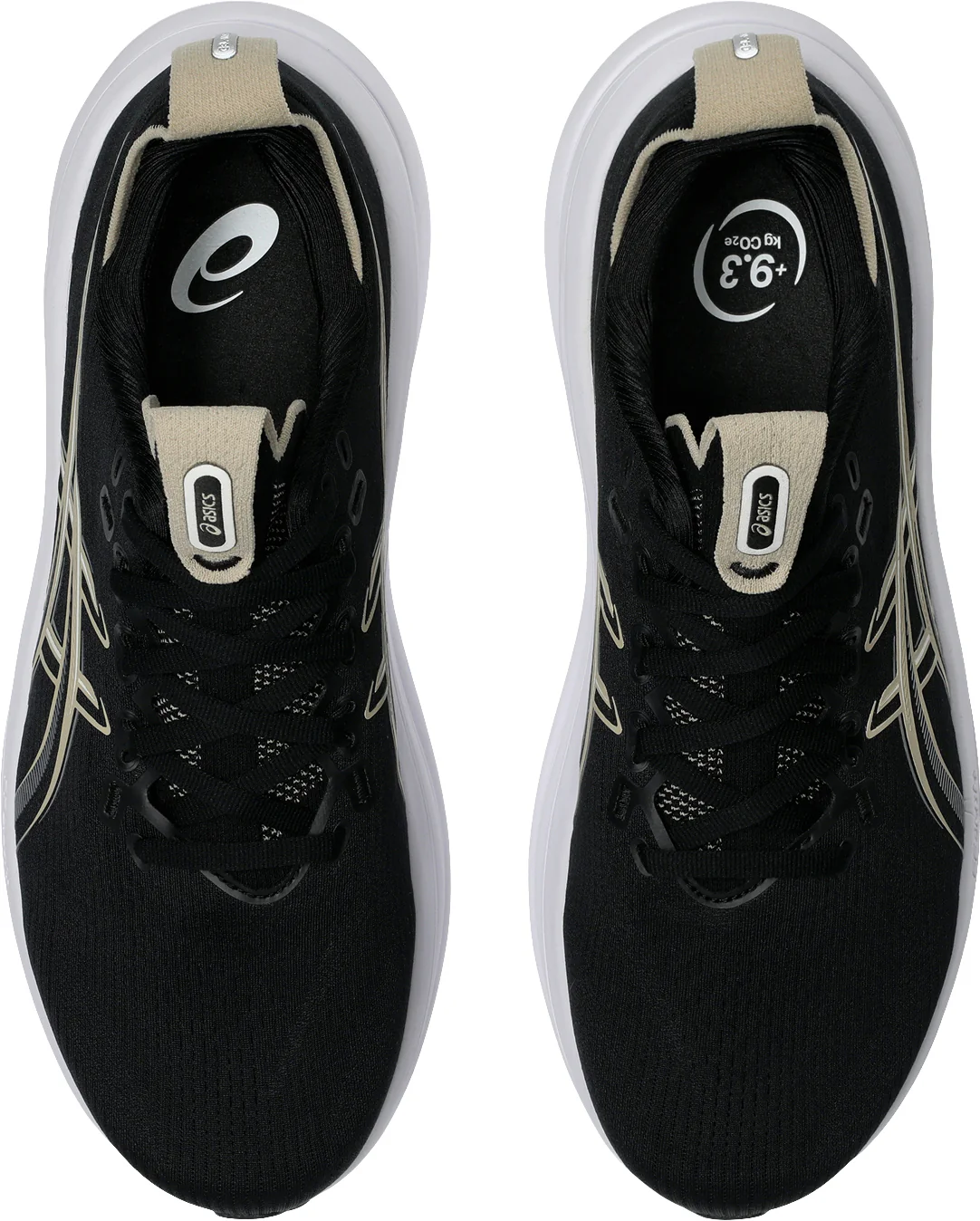 Asics Gel Nimbus 28 WIDE FIT Mens Running Shoes - Black - Image 4