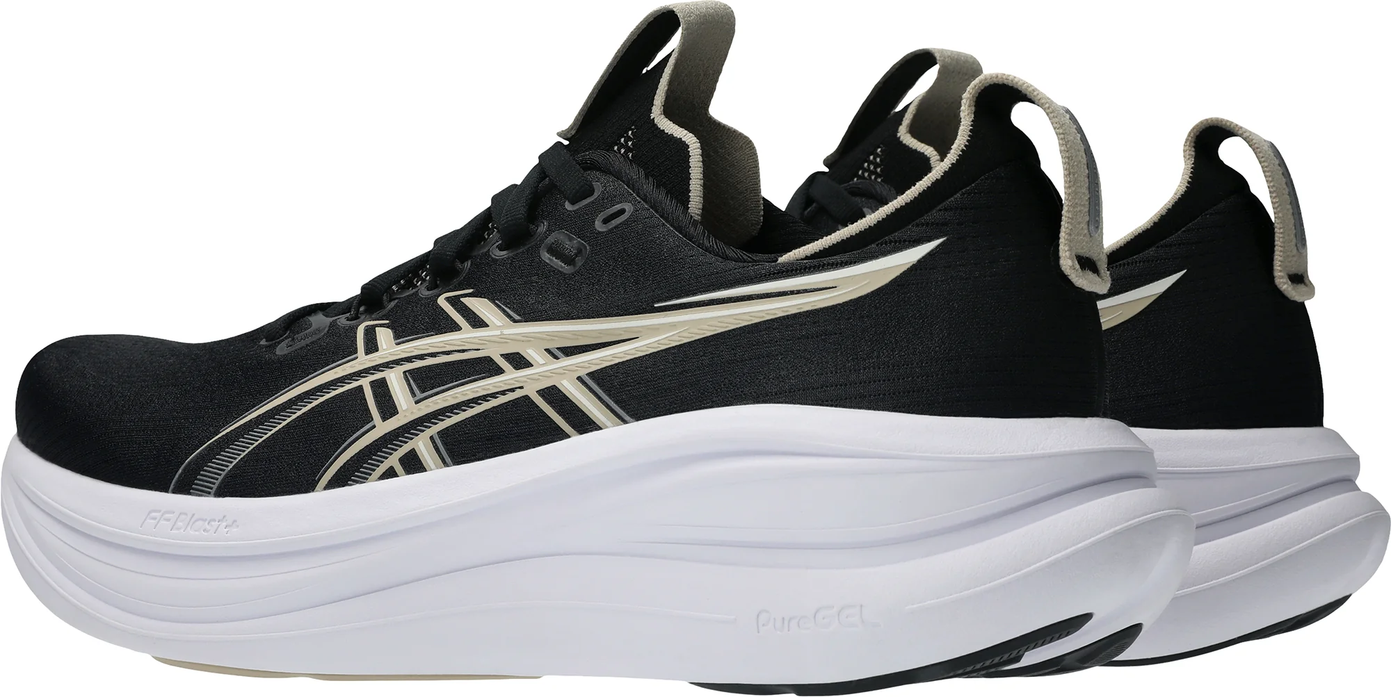 Asics Gel Nimbus 28 WIDE FIT Mens Running Shoes - Black - Image 5