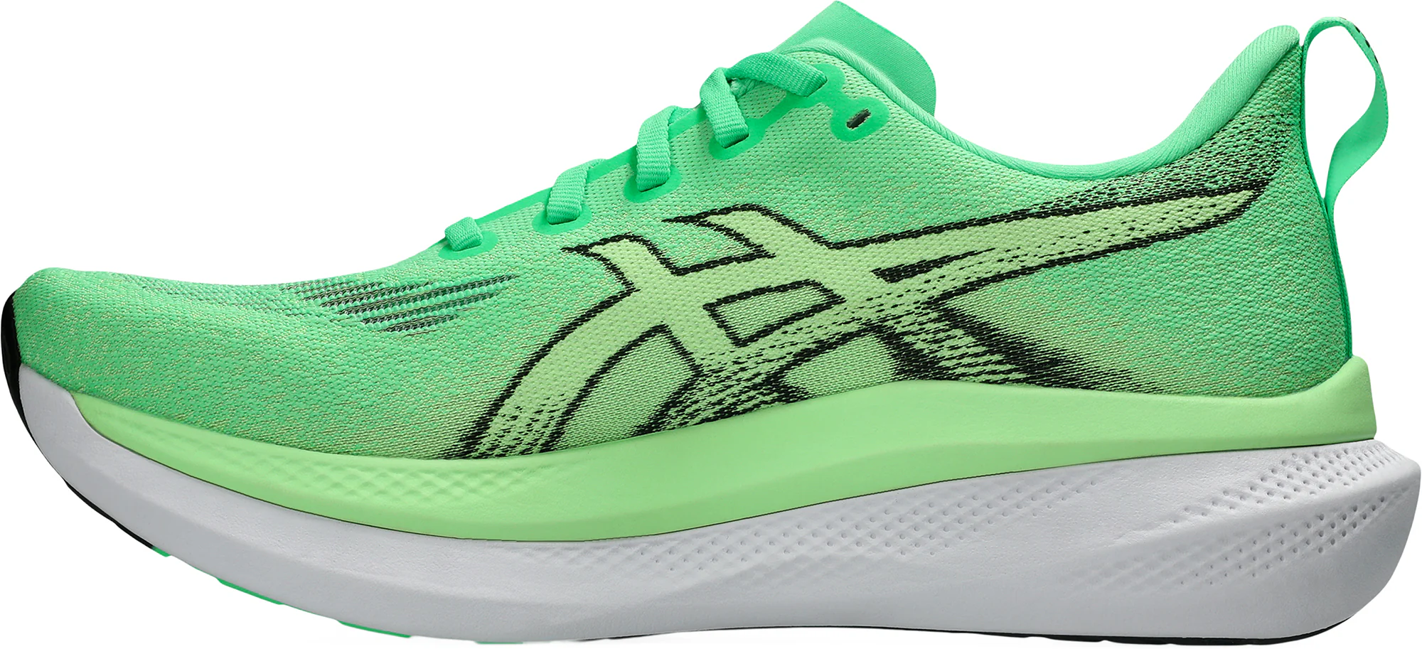 Asics Glideride Max 2 Mens Running Shoes - Green - Image 3