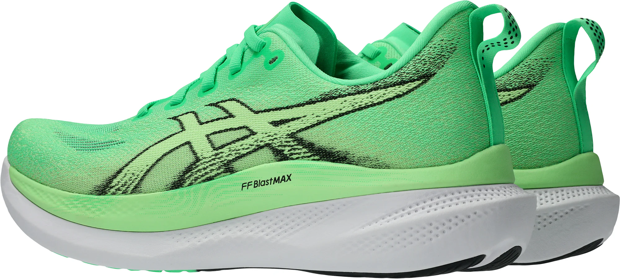Asics Glideride Max 2 Mens Running Shoes - Green - Image 5