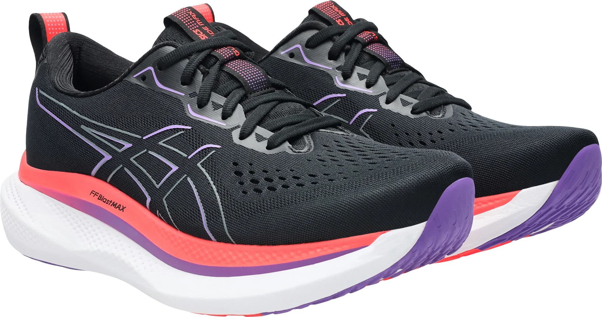 Asics Glideride Max Mens Running Shoes - Black - Image 6