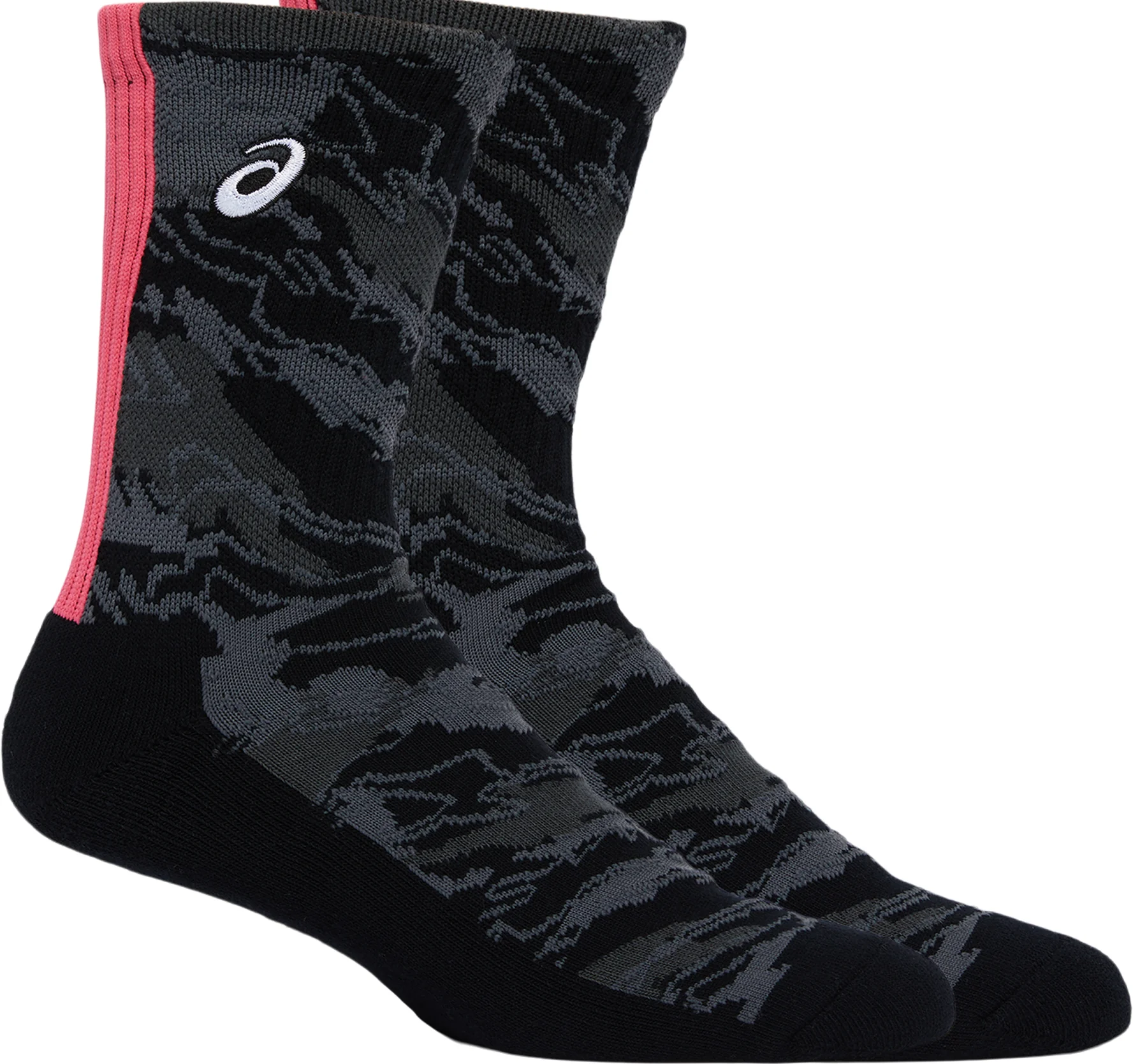 Asics Graphic Crew Running Socks - Grey