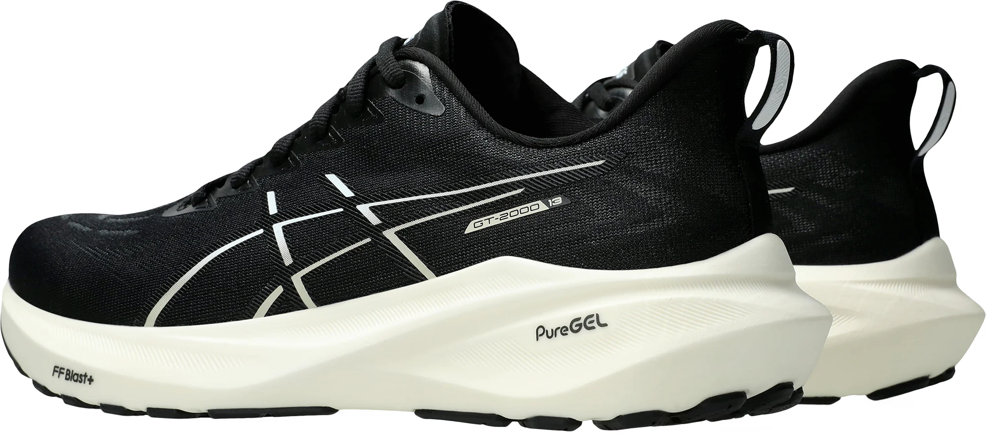 Asics GT 2000 13 WIDE FIT Mens Running Shoes - Black - Image 5