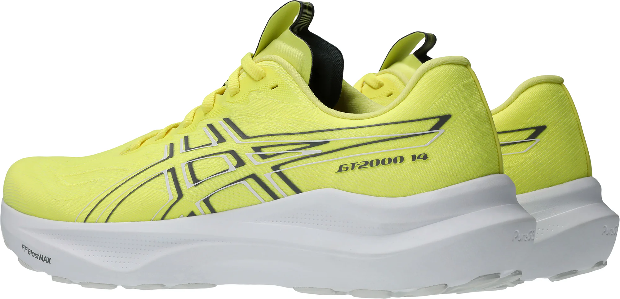 Asics GT 2000 14 Mens Running Shoes - Yellow - Image 5