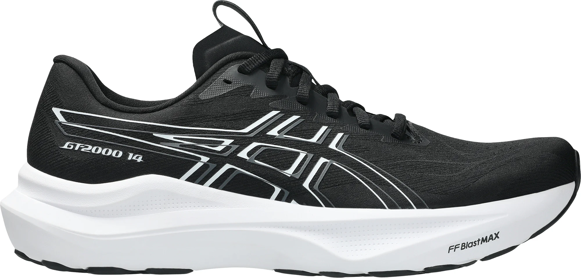 Asics GT 2000 14 WIDE FIT Mens Running Shoes - Black