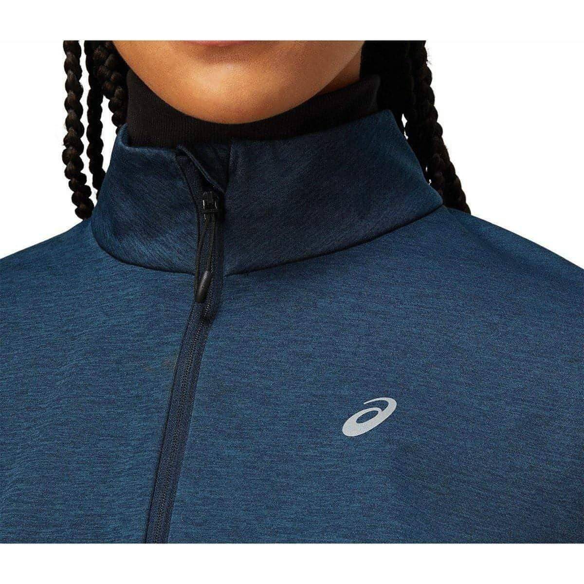 Asics Lite-Show Winter Womens Running Jacket - Navy - Image 4
