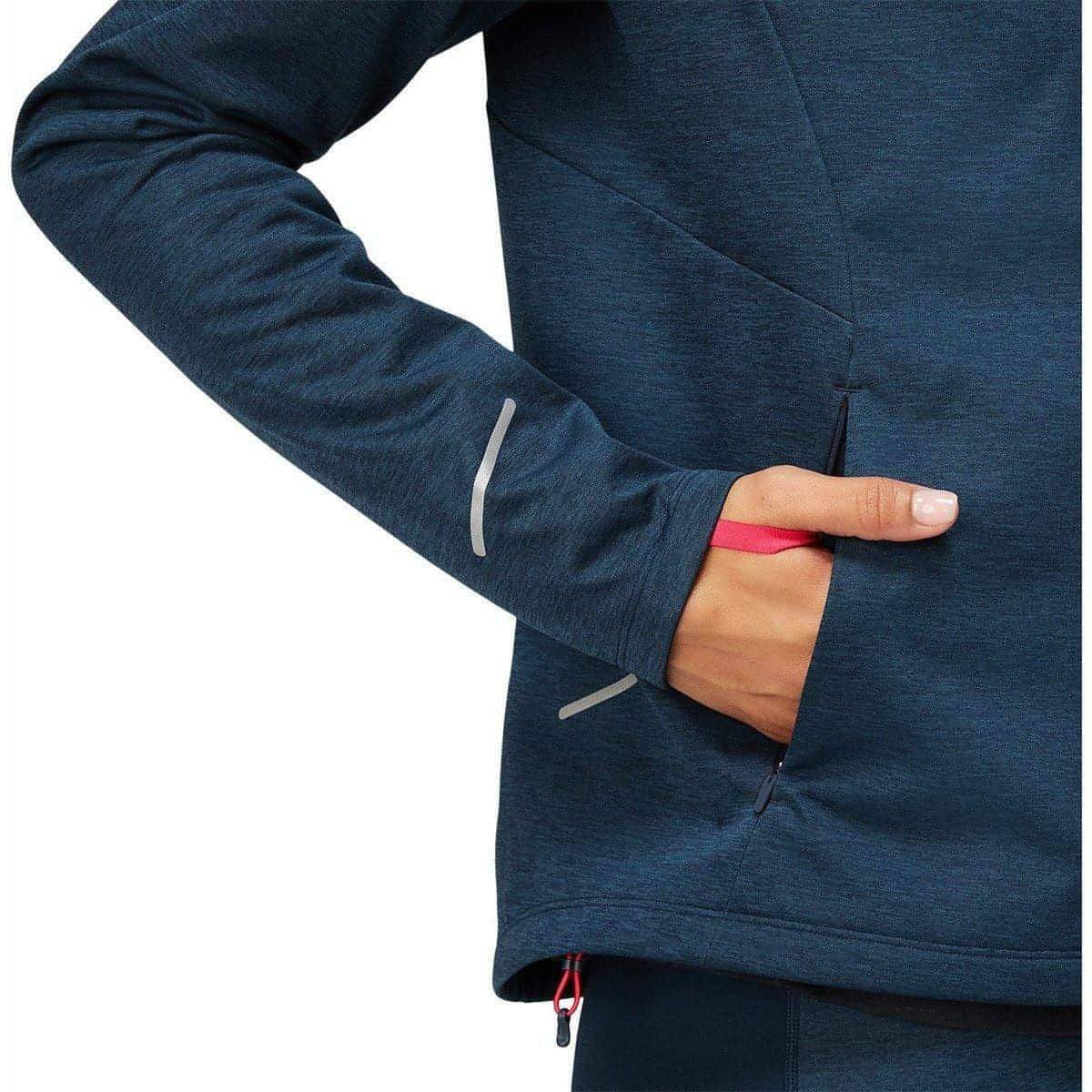 Asics Lite-Show Winter Womens Running Jacket - Navy - Image 5
