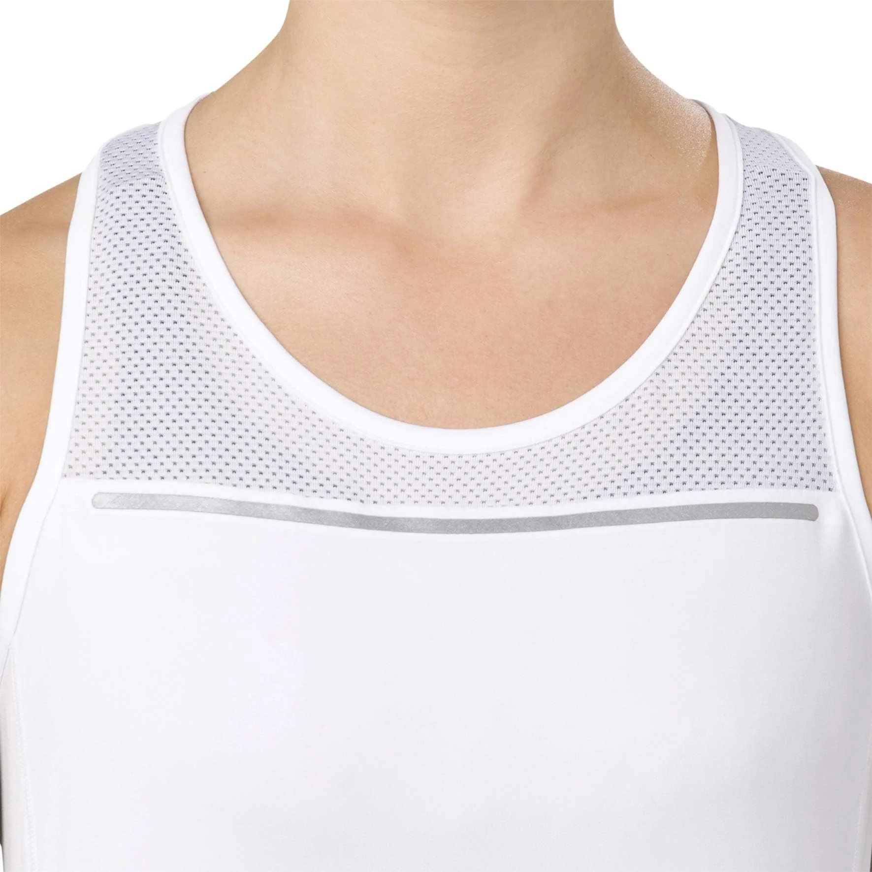 Asics Lite-Show Womens Running Vest Tank Top - White - Image 5