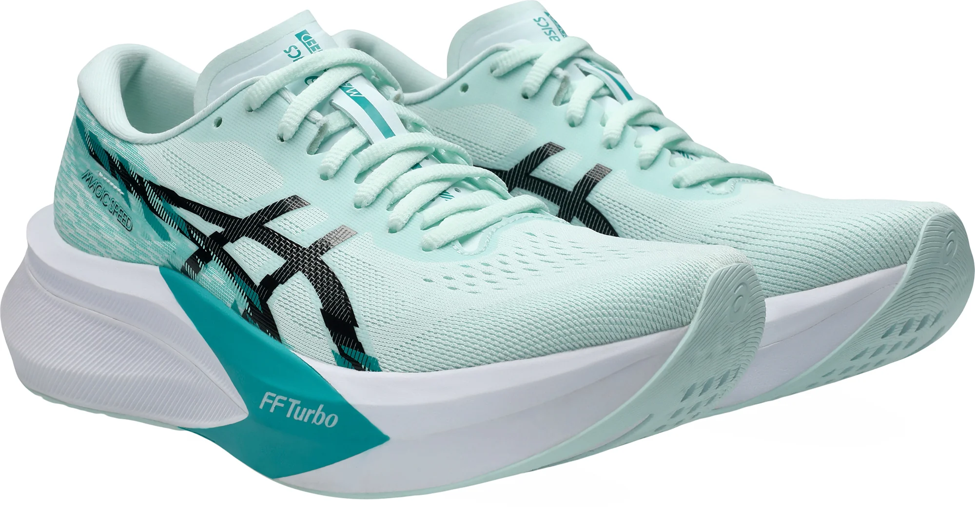 Asics Magic Speed 4 Womens Running Shoes - Green - Image 6