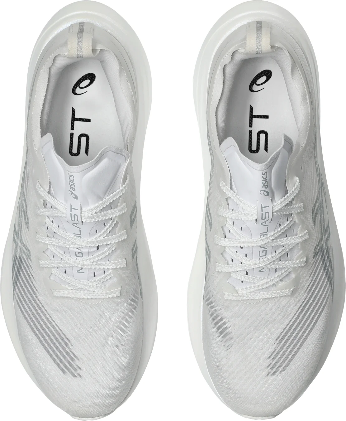 Asics MegaBlast Mens Running Shoes - White - Image 4