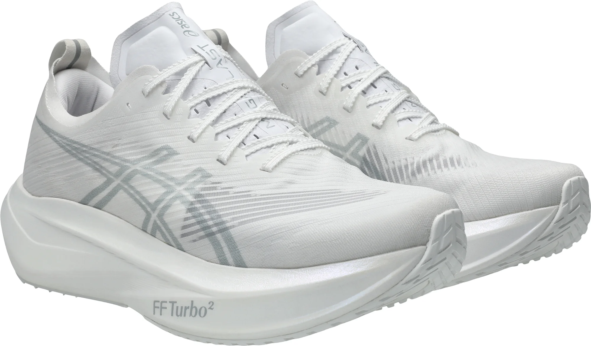 Asics MegaBlast Mens Running Shoes - White - Image 6