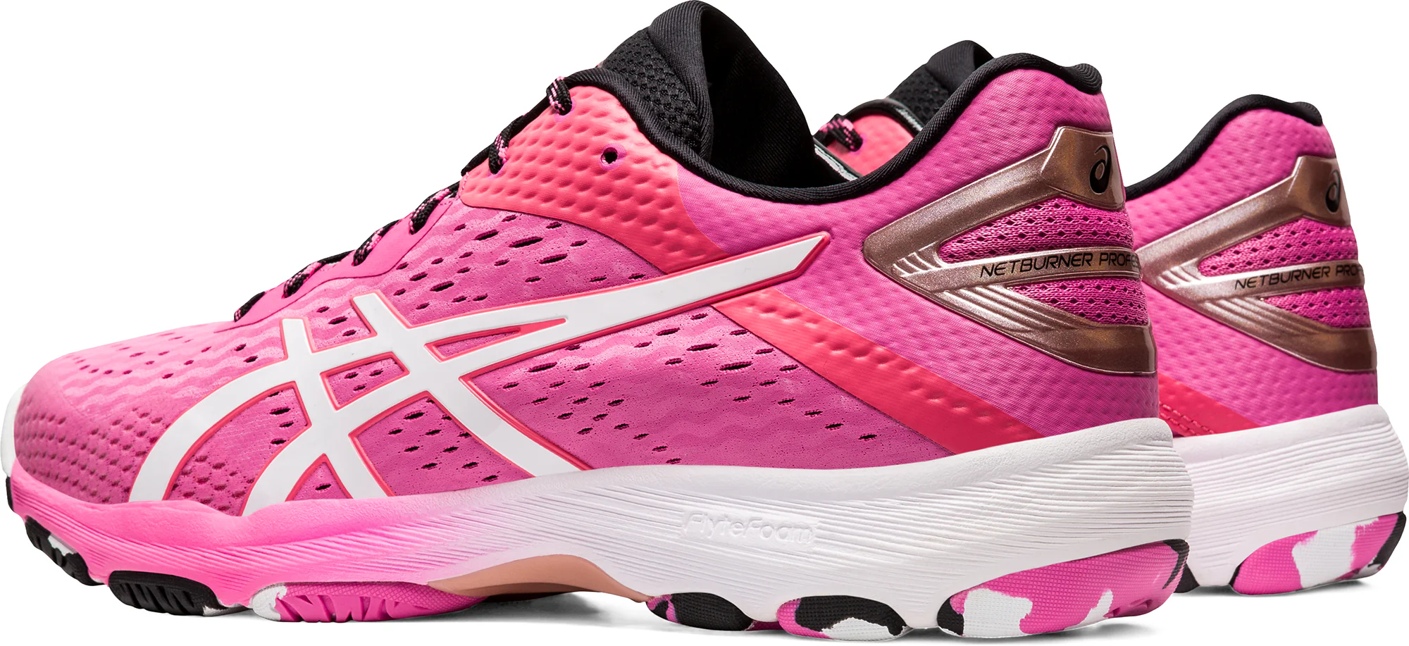 Asics Netburner Professional FF 2 Womens Netball Shoes - Pink - Image 5