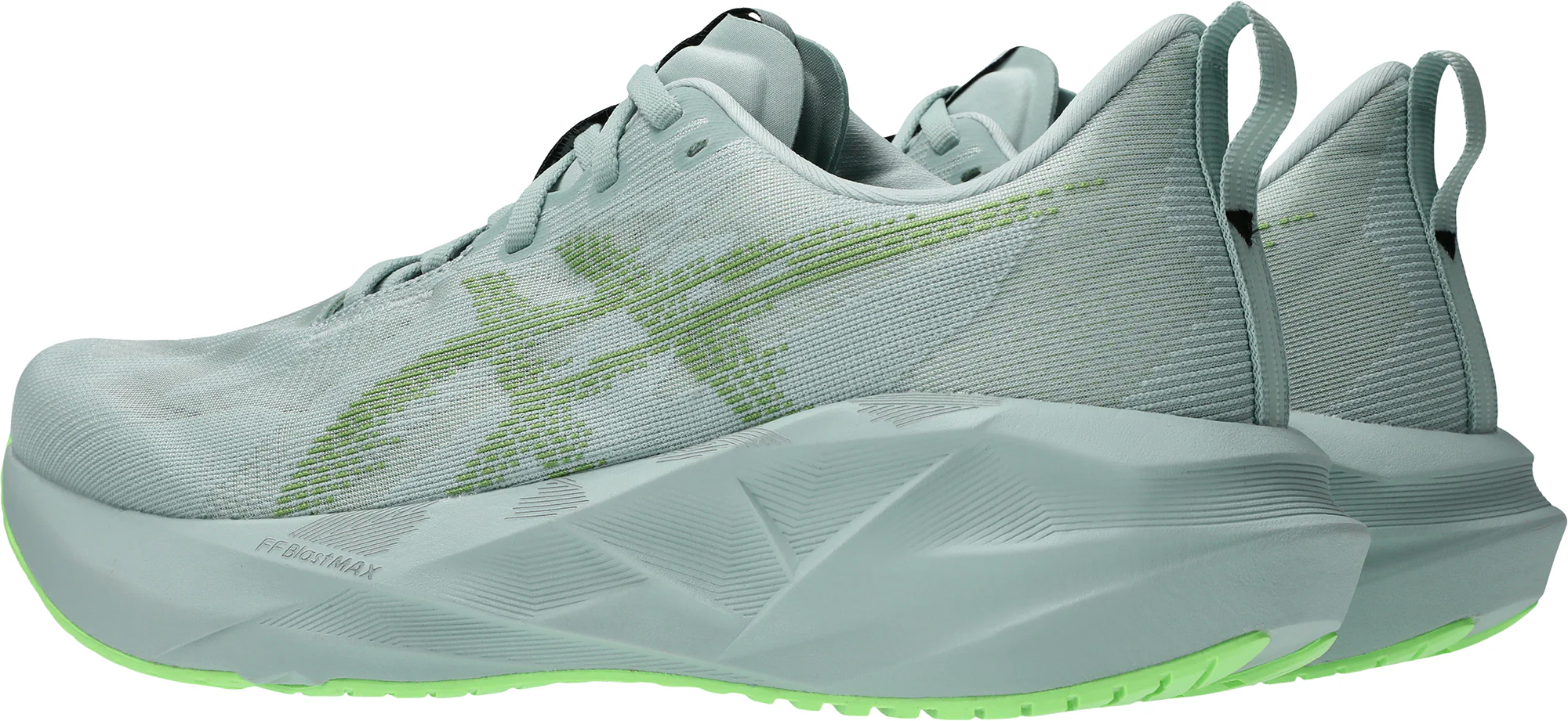 Asics NovaBlast 5 Mens Running Shoes - Green - Image 5