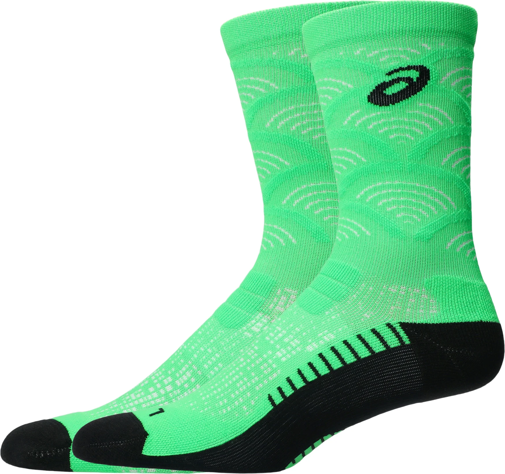 Asics Performance Crew Running Socks - Green - Image 2