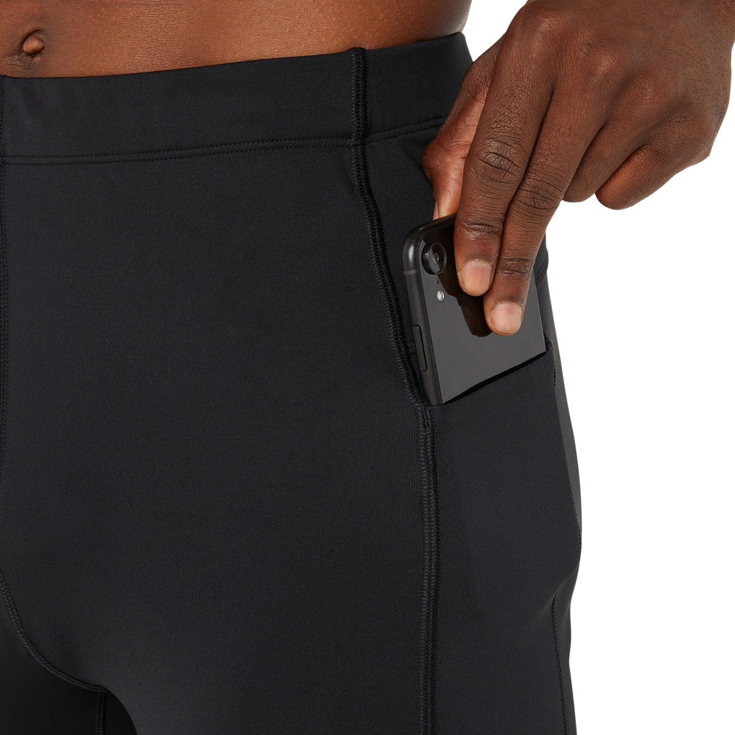 Asics Road Sprinter Mens Short Running Tights - Black - Image 5