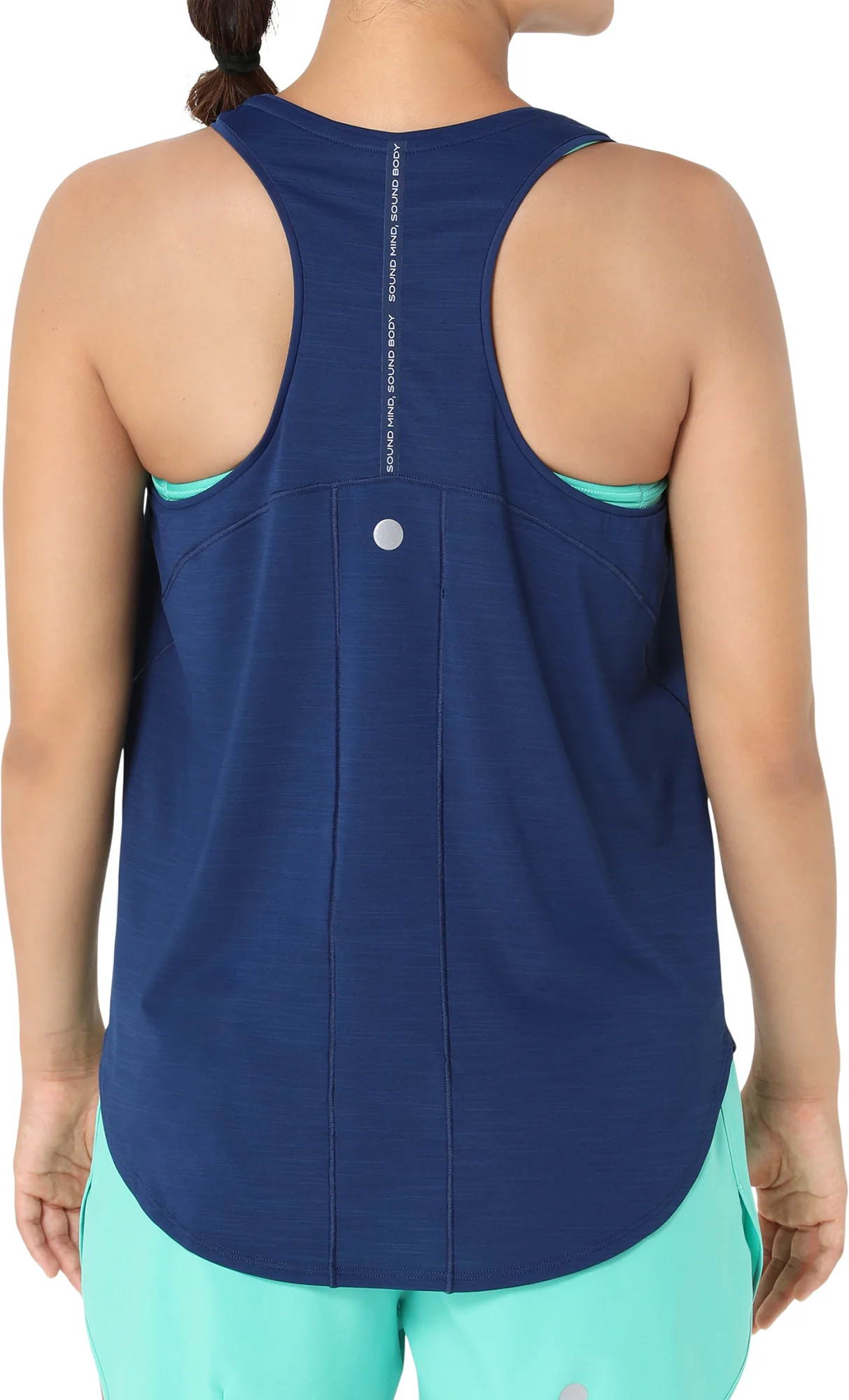 Asics Road Womens Running vest Tank Top - Blue - Image 2