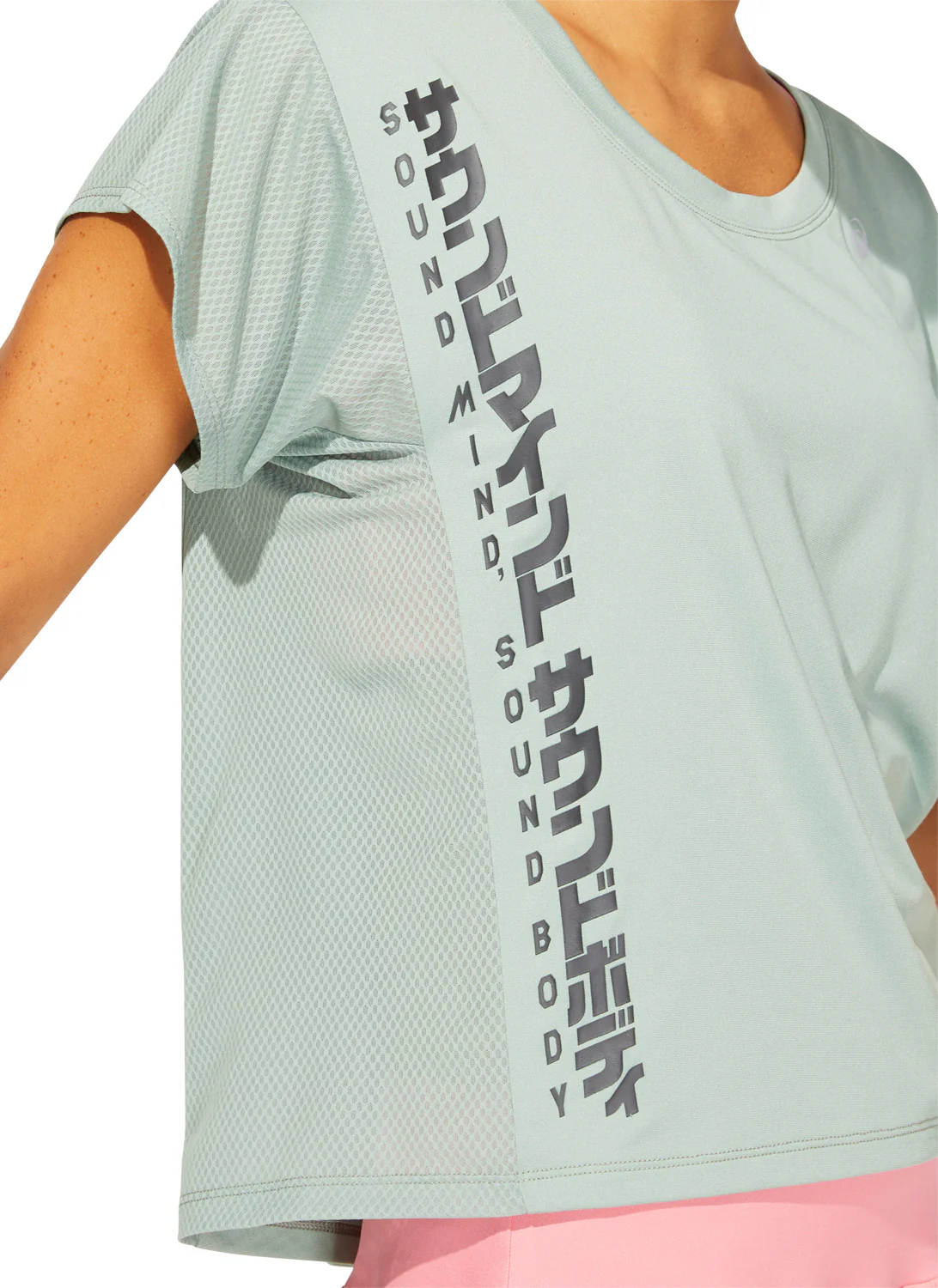 Asics SMSB Short Sleeve Womens Running Top - Grey - Image 3