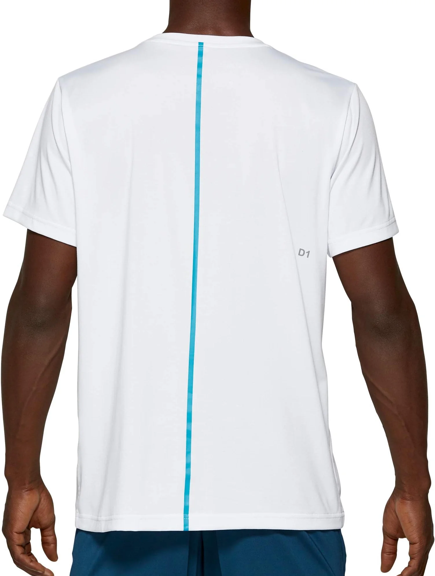 Asics Solution Dye GPX Short Sleeve Mens Running Top - White - Image 2