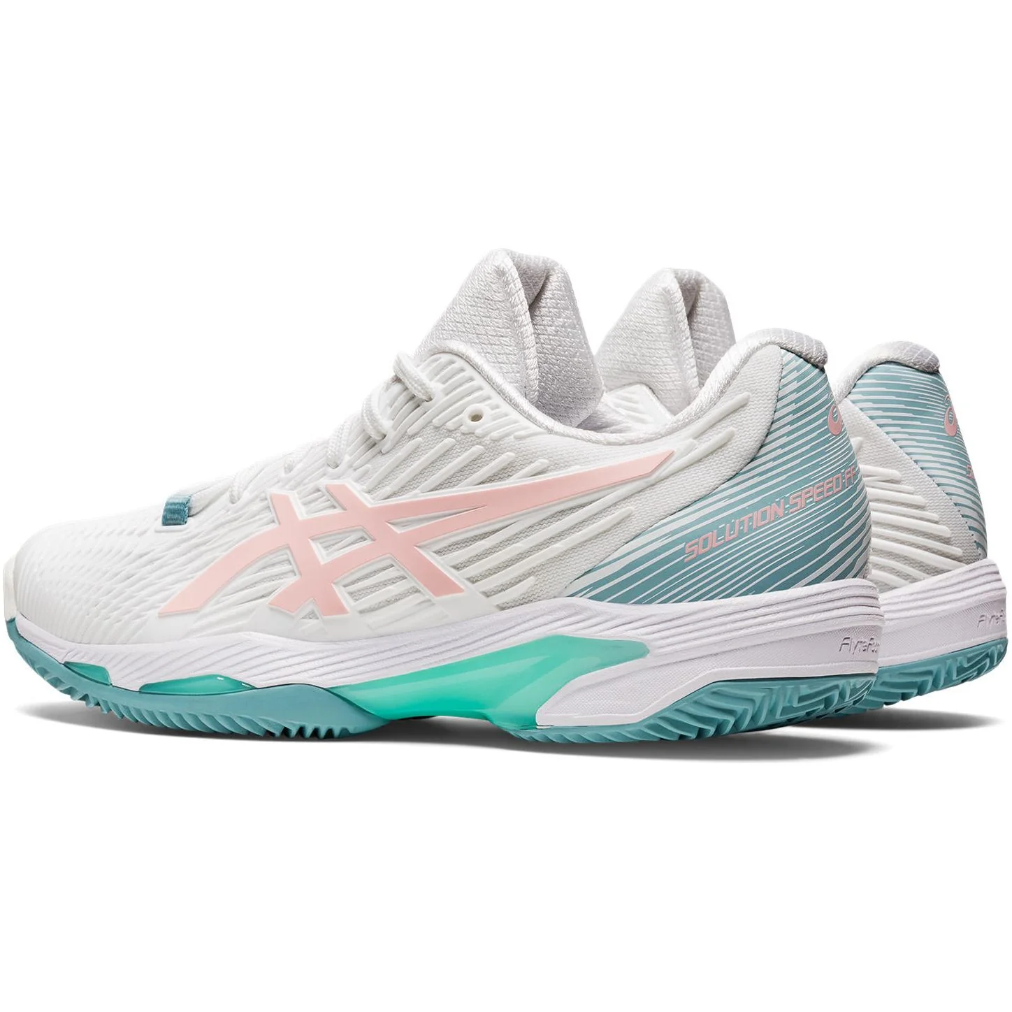 Asics Solution Speed FF 2 Clay Womens Tennis Shoes - White - Image 5