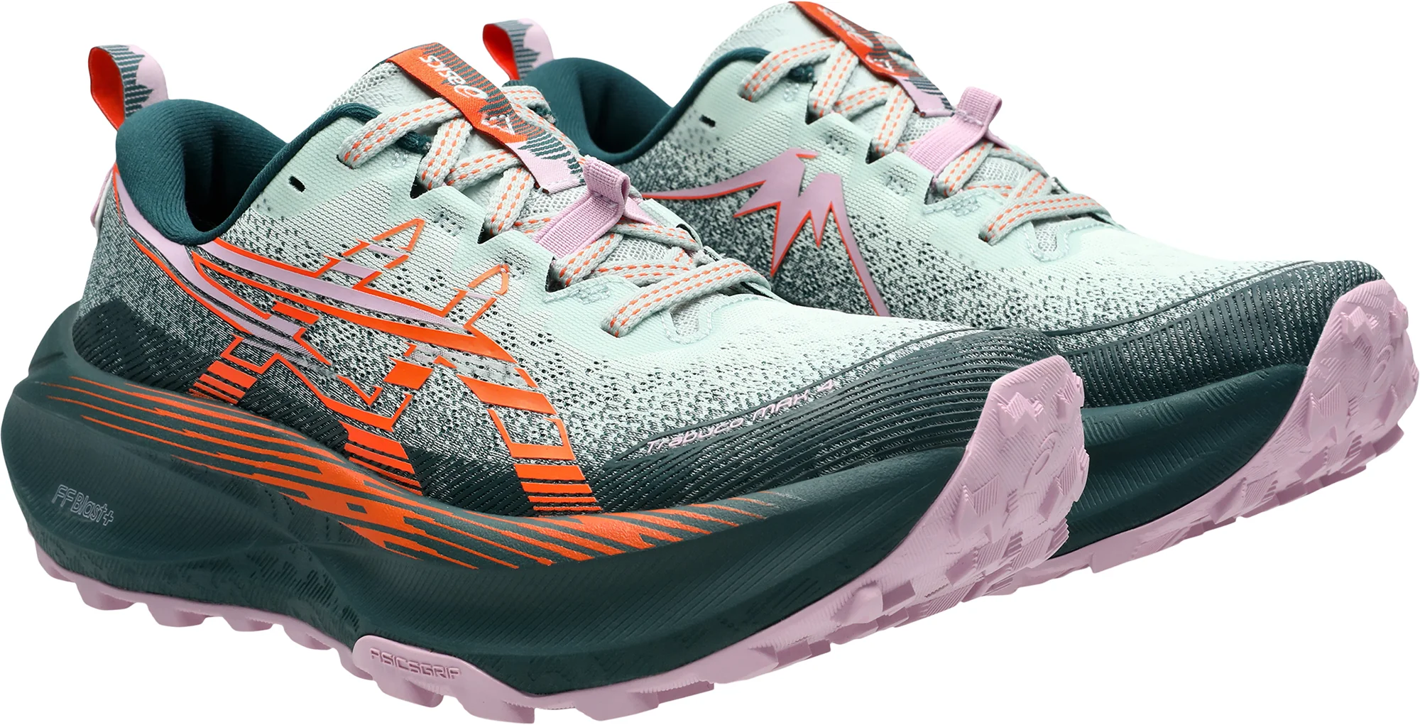 Asics Trabuco Max 4 Womens Trail Running Shoes - Green - Image 6