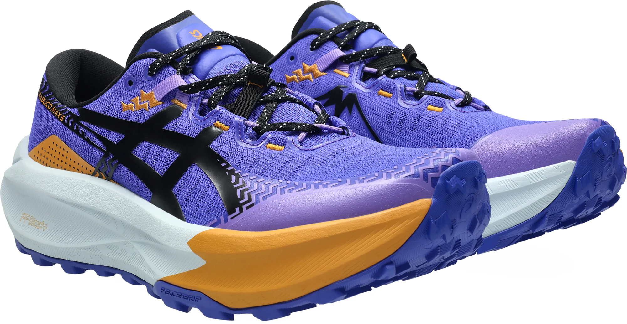 Asics Trabuco Max 5 Mens Trail Running Shoes - Blue - Image 6