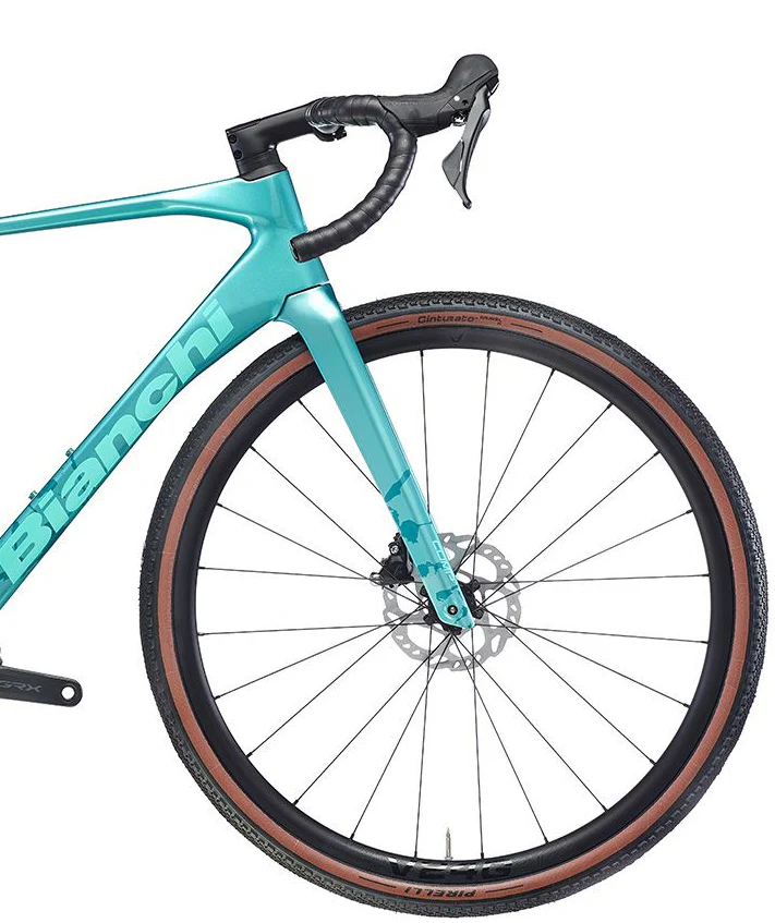 Bianchi Impulso Comp GRX610/820 Carbon Gravel Bike 2026 - Metallic Celeste - Image 3