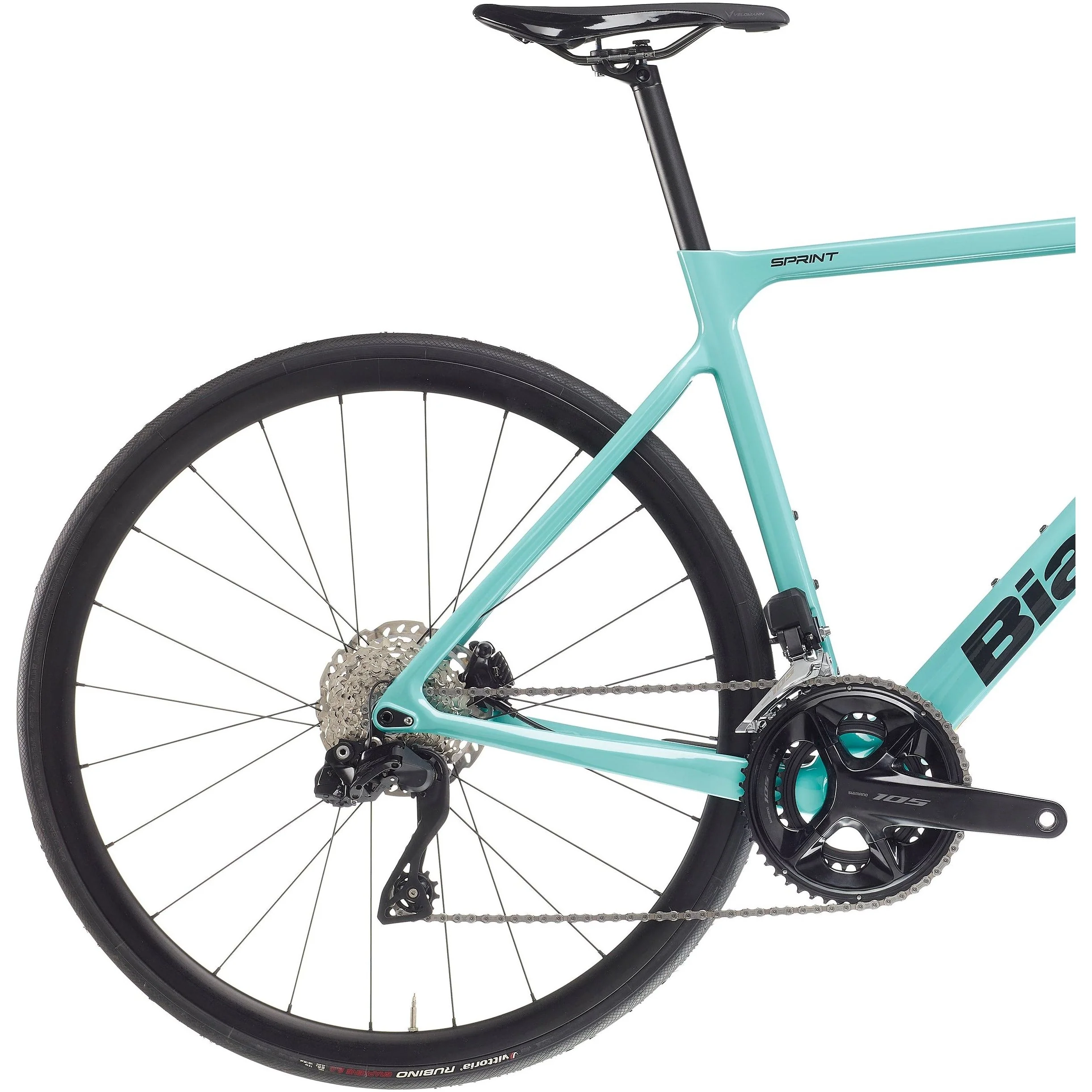 Bianchi Sprint 105 Di2 Carbon Road Bike 2025 - Celeste - Image 2
