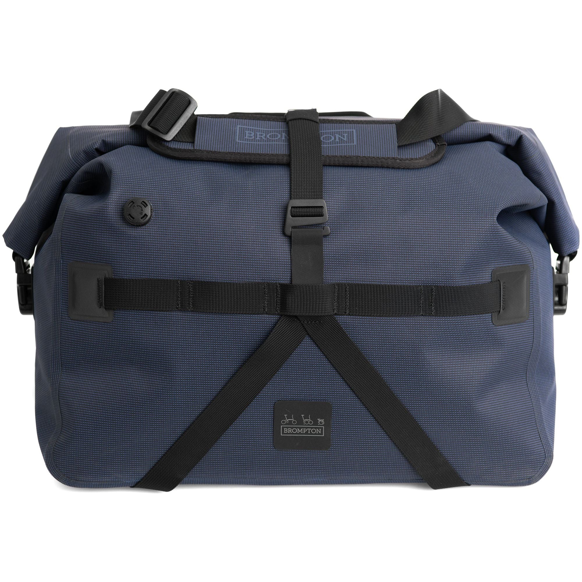 Brompton Borough Waterproof Large Cycling Bag - Navy - Image 2