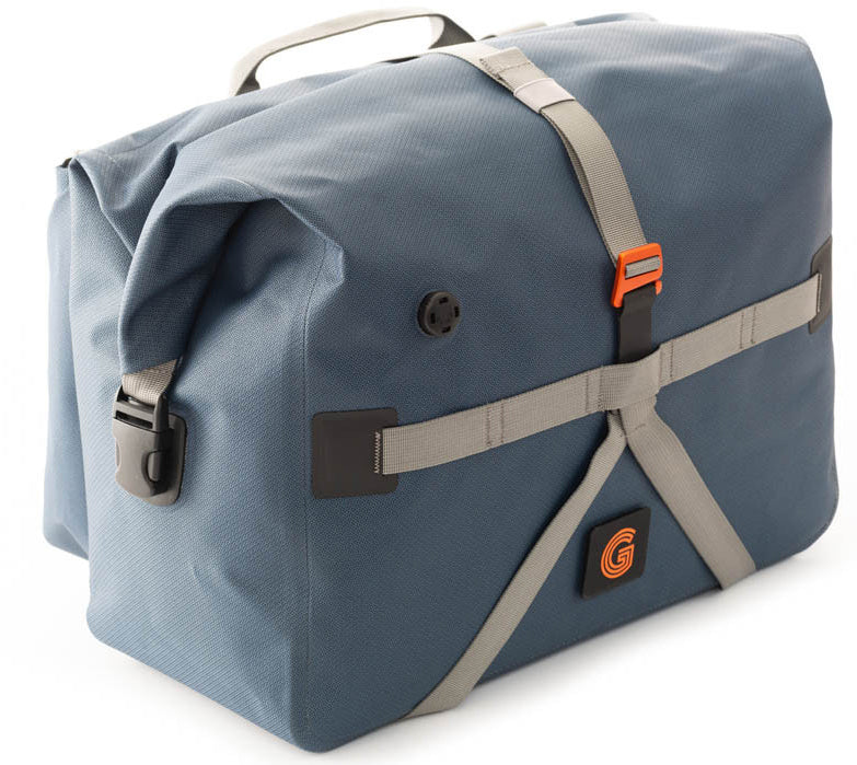 Brompton Borough Waterproof Roll Top Bag - Blue - Image 2