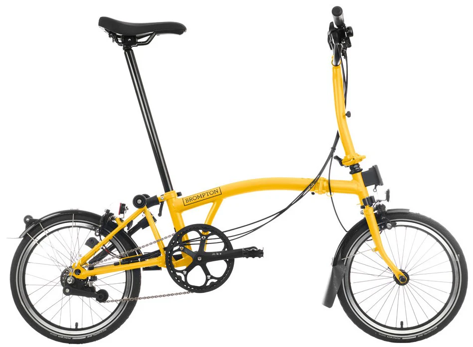 Brompton C Line 6-Speed Folding Bike - Bumblebee Yellow