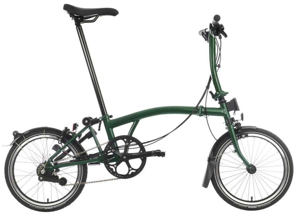 Brompton C Line 6-Speed Folding Bike - Racing Green