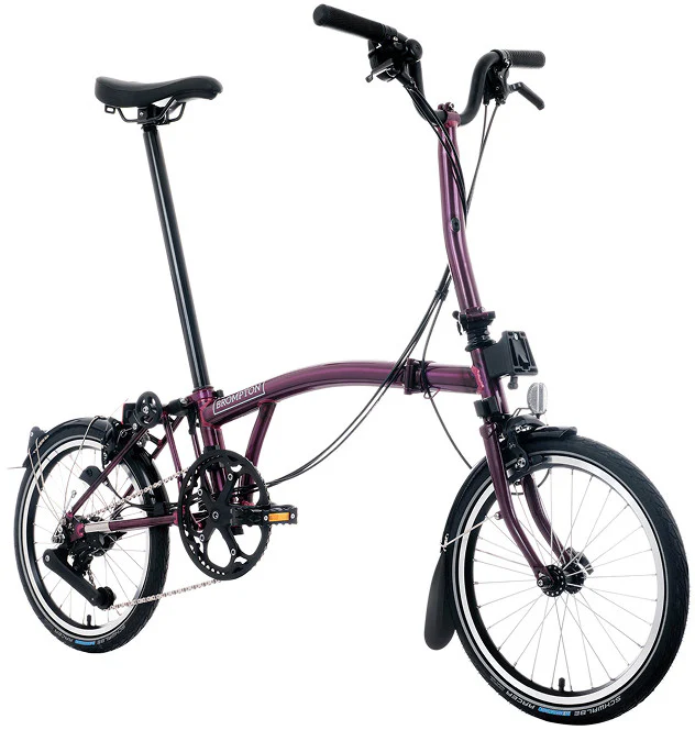 Brompton C Line 12-Speed Folding Bike - Amethyst Lacquer - Image 4