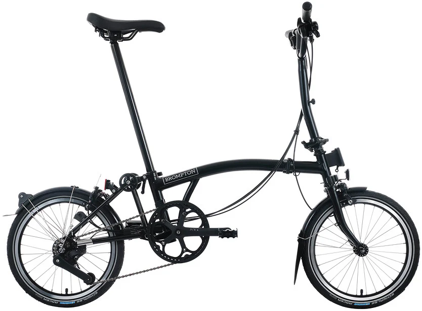Brompton C Line 12-Speed Folding Bike - Black
