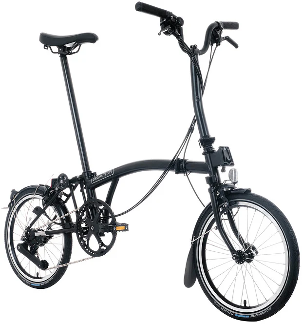 Brompton C Line 12-Speed Folding Bike - Black - Image 4