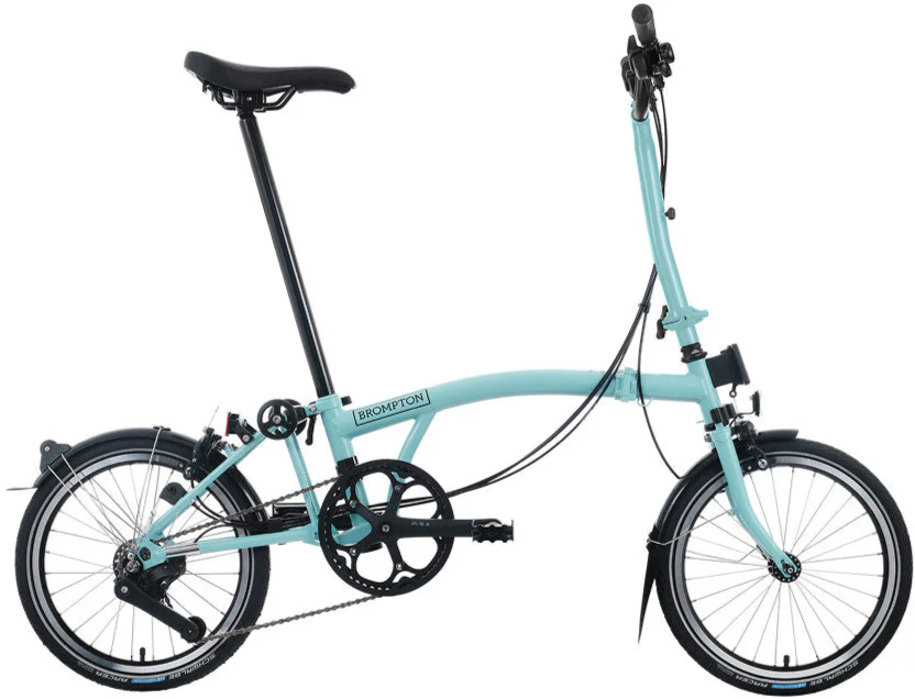 Brompton C Line 12-Speed Folding Bike - Turkish Green