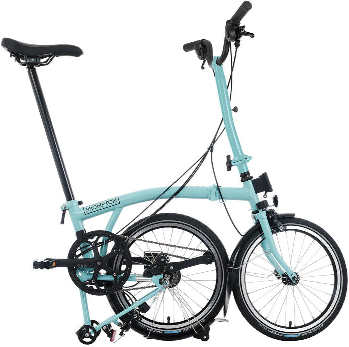 Brompton C Line 12-Speed Folding Bike - Turkish Green - Image 2