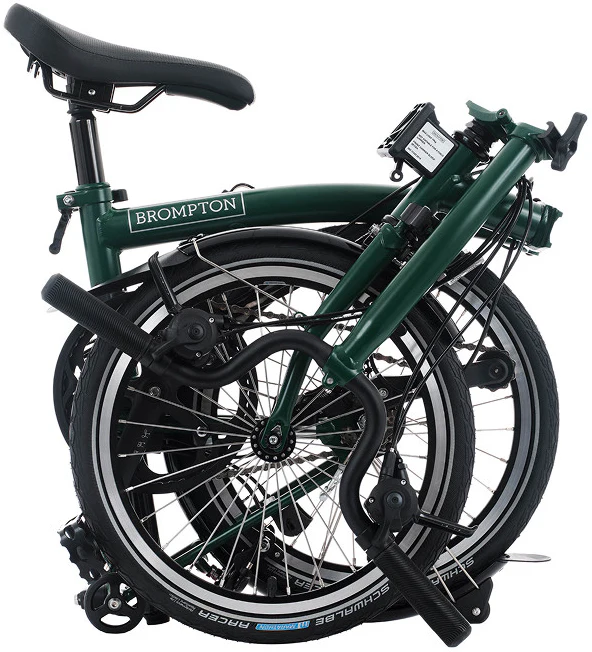Brompton C Line 12-Speed Folding Bike - Racing Green - Image 3