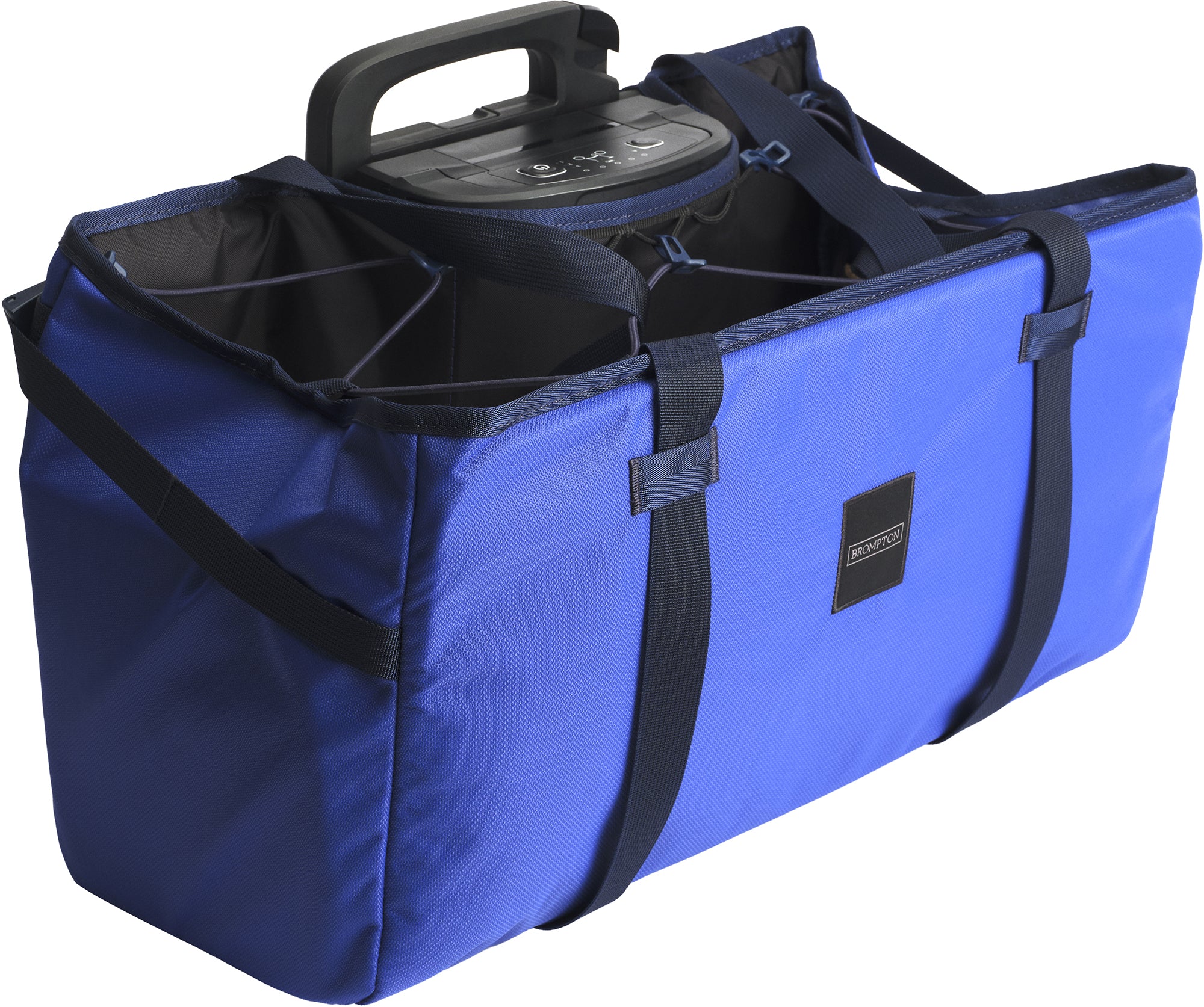Brompton Electric Basket Bag - Blue - Image 4