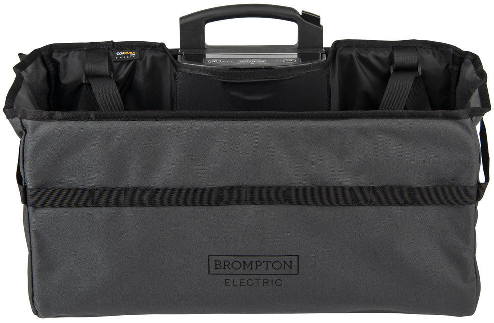 Brompton Electric Basket Bag - Grey - Image 4