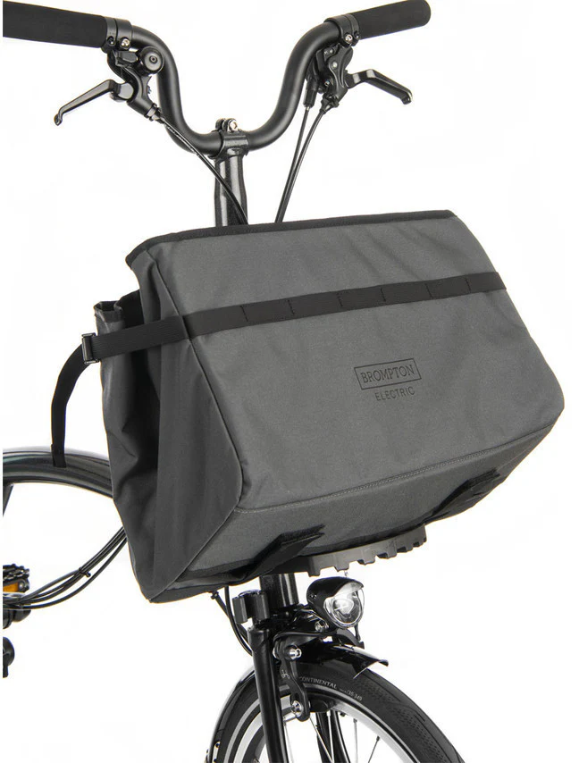 Brompton Electric Basket Bag - Grey - Image 6