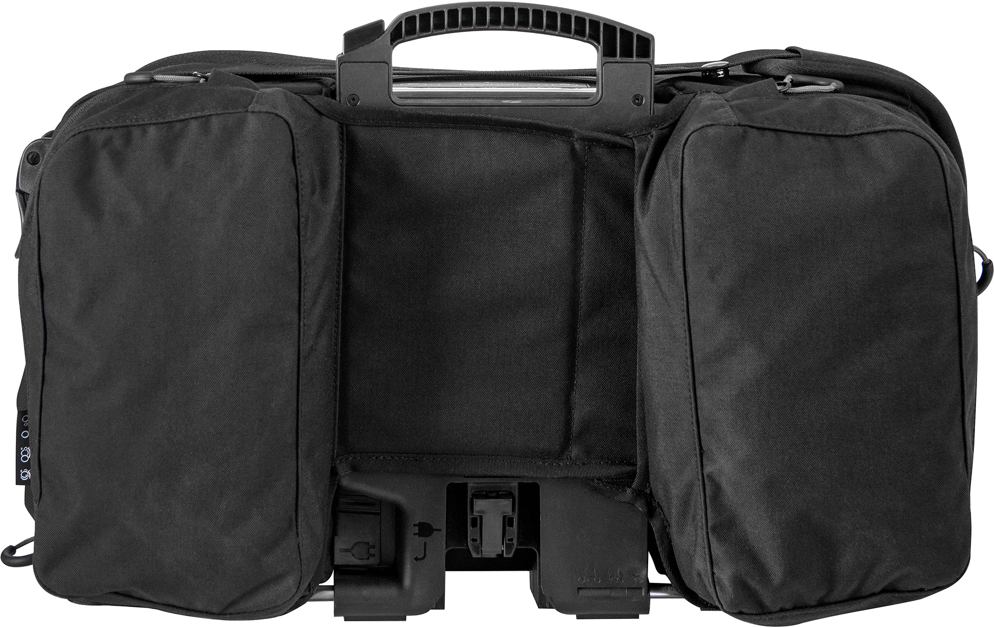 Brompton Electric City Large Bag Plus Frame - Black - Image 2