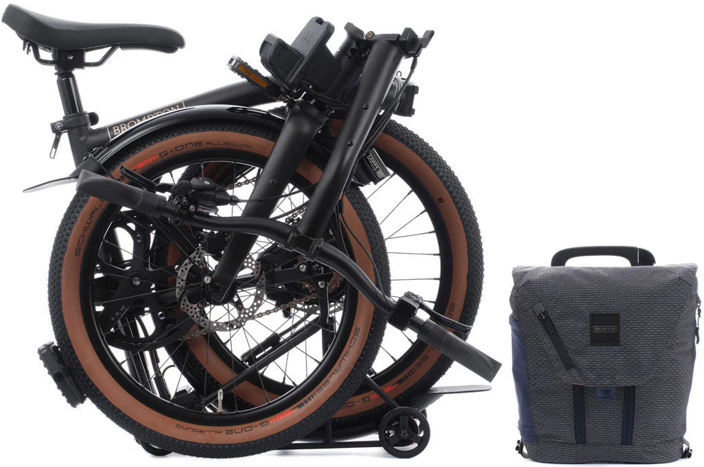 Brompton Electric G Line V2 with Roller Frame 4 Speed Folding Bike - Space Black - Image 4