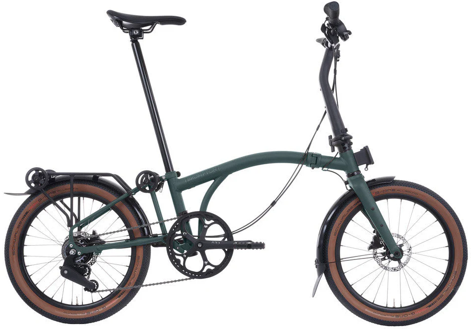 Brompton G Line with Roller Frame 8-Speed Folding Bike - Forest Green